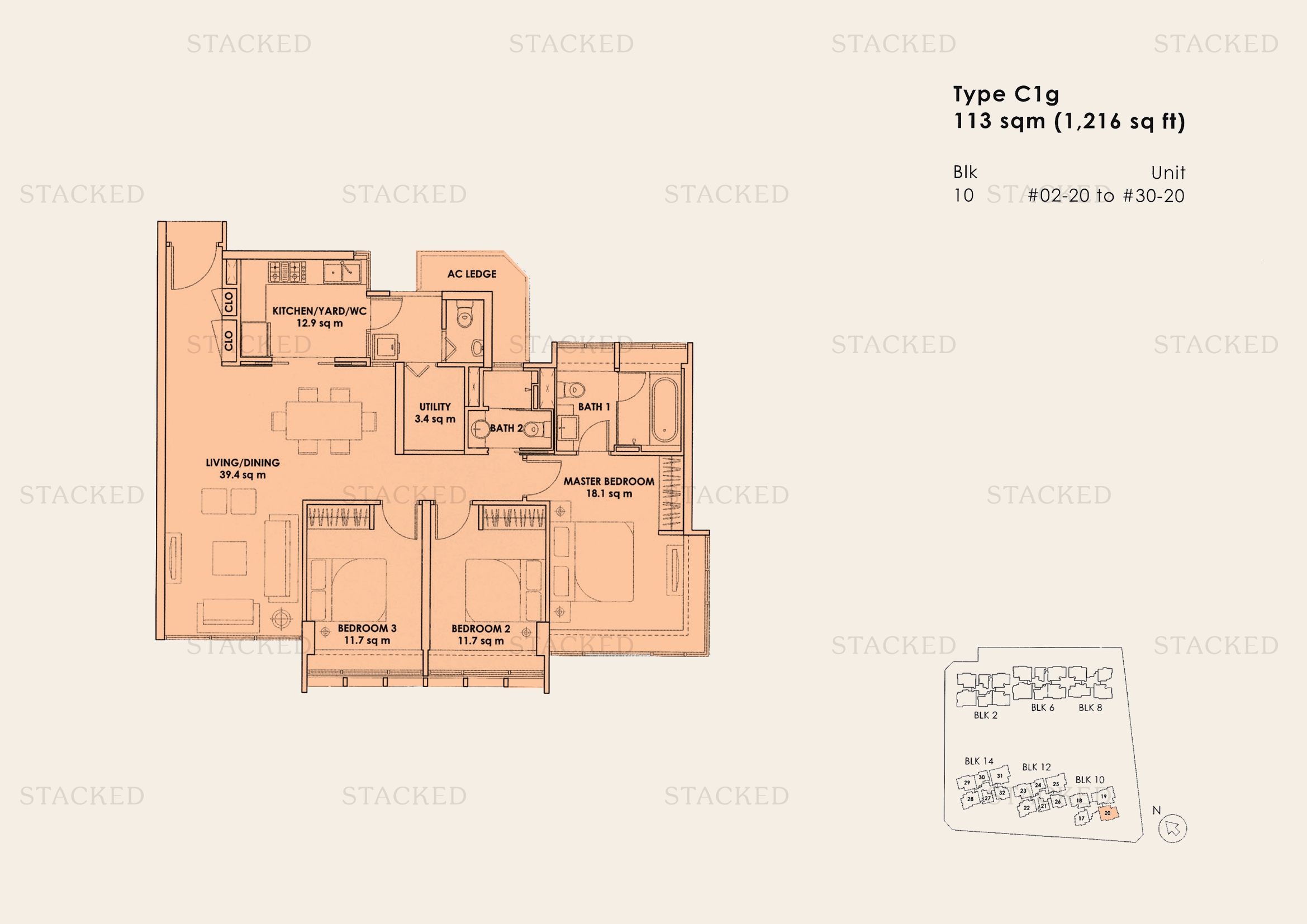 City Square Residences floor plan